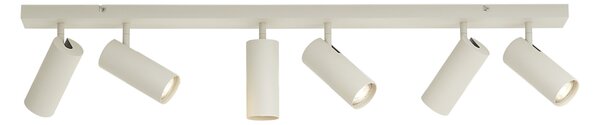 Plafoniera moderna beige 100 cm 6 luci regolabile - Renna