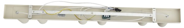 Plafoniera moderna beige 100 cm 6 luci regolabile - Renna