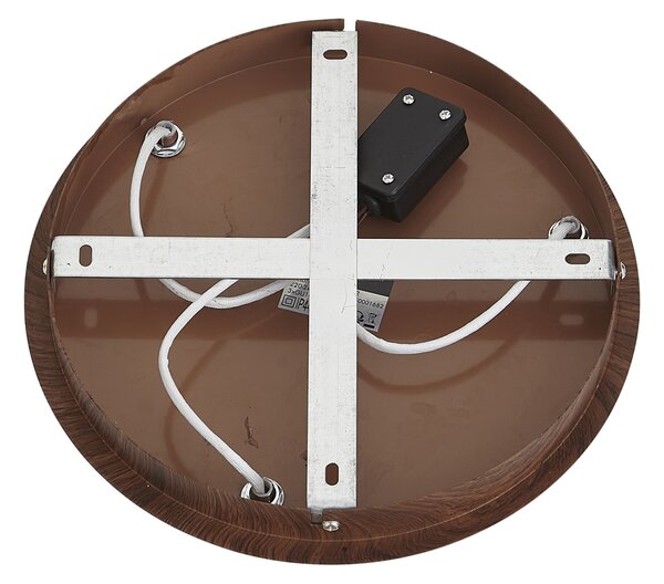 Plafoniera Japandi in legno scuro con faretti regolabili 3 luci IP44 - Ducha