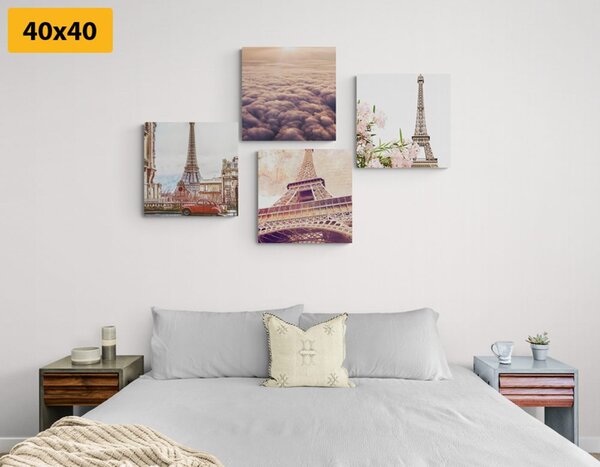 Set di quadri – Torre Eiffel a Parigi