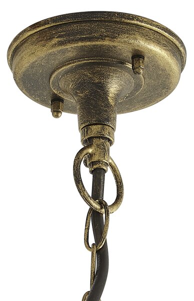 Lampada a sospensione classica oro antico IP23 - London