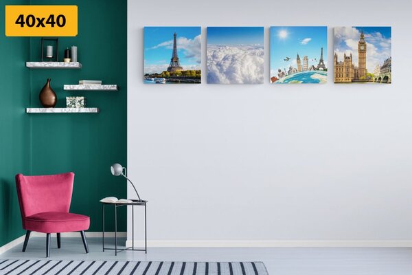 Set di quadri – Monumenti famosi del mondo