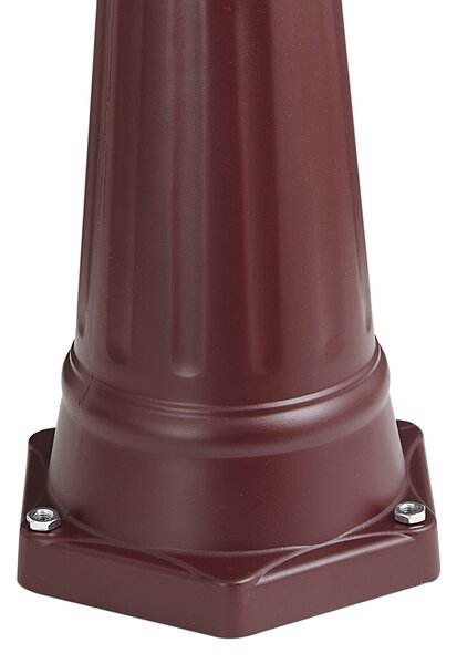 Lanterna da esterno classica rosso scuro 213 cm IP44 - Havana