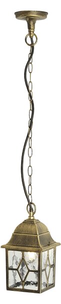 Lampada a sospensione classica oro antico IP23 - London