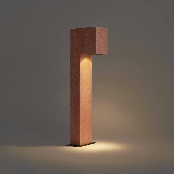 Lampione da esterno moderno terracotta 65cm IP44 - Pompei