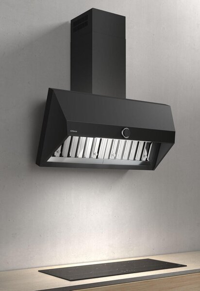 Airforce Cappa Cucina Aspirante/Filtrante a Parete Larghezza 90 cm Classe A++ colore Antracite - CCVISW90002 Vis Head Free AN/A/90