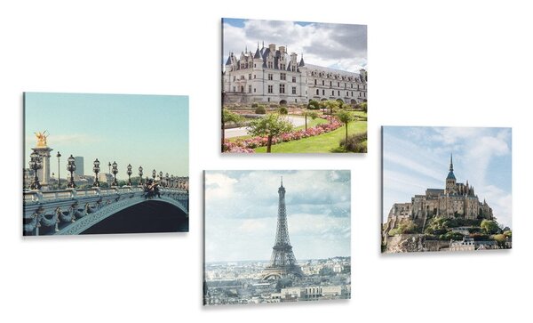 Set di quadri – Francia affascinante