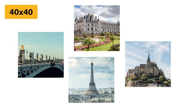 Set di quadri – Francia affascinante