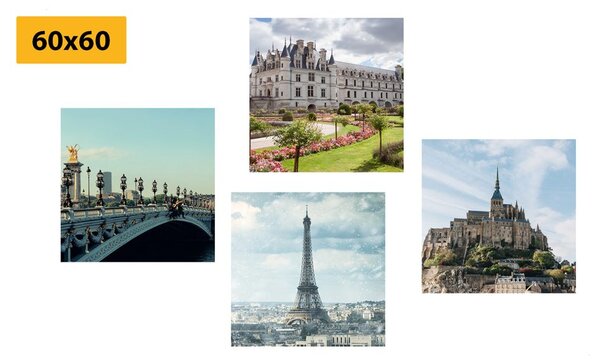 Set di quadri – Francia affascinante