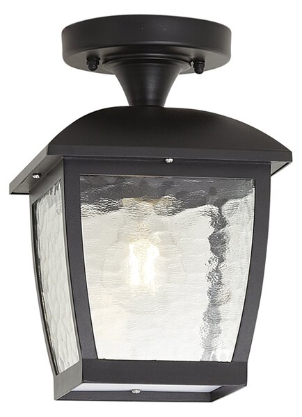 Plafoniera classica nera IP44 - Leuven