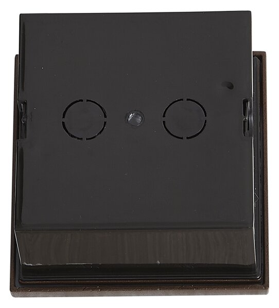 Lampada da parete moderna marrone ruggine quadrata con LED IP54 - Gem
