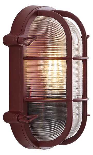 Lampada da parete per esterni rosso scuro IP44 - Noutica
