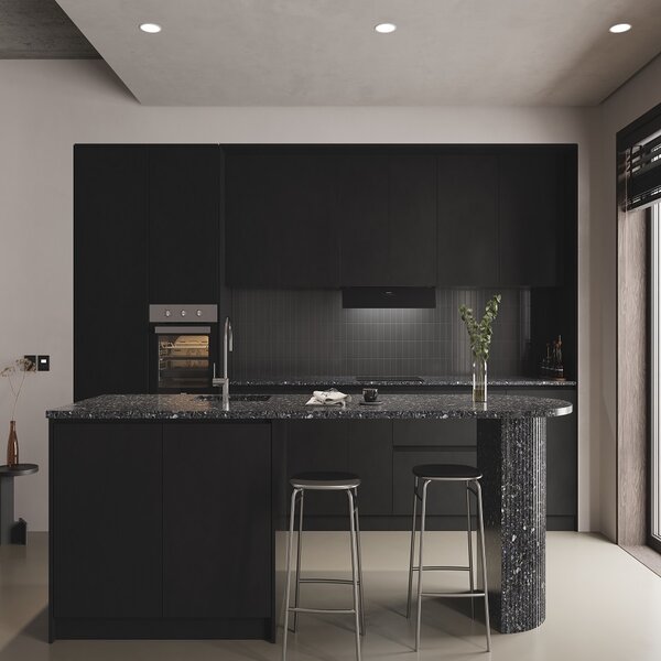 Silverline Cappa Cucina Aspirante/Filtrante Incasso Integrata Larghezza 90 cm Profondit 35 cm Classe A colore Nero - 3129.9.733.38 Inside Core Pure
