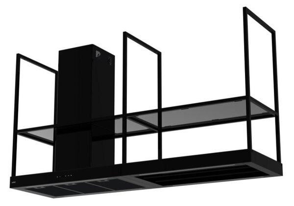 Samet Cappa Cucina Aspirante/Filtrante Isola Larghezza 180 cm Profondit 52 cm colore Nero Opaco - EROS180