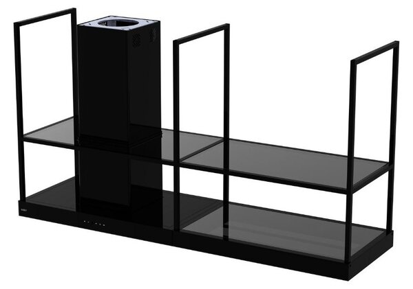 Samet Cappa Cucina Aspirante/Filtrante Isola Larghezza 180 cm Profondit 52 cm colore Nero Opaco - EROS180