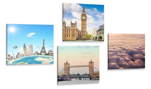 Set di quadri – Londra incantevole