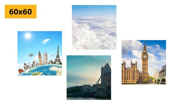 Set di quadri – Viaggio a Londra