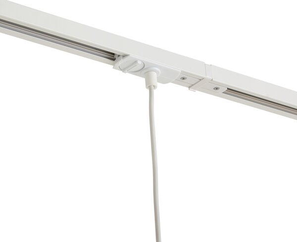 Sistema di illuminazione a binario moderno con 3 luci a sospensione bianco con beige monofase - Iconic Holt