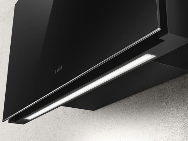 Elica Cappa Cucina Filtrante a Parete Larghezza 55 cm colore Nero - PRF0164946 PLAT BL/F/55