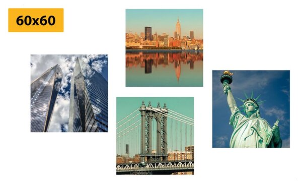Set di quadri – Bellezze della città di New York