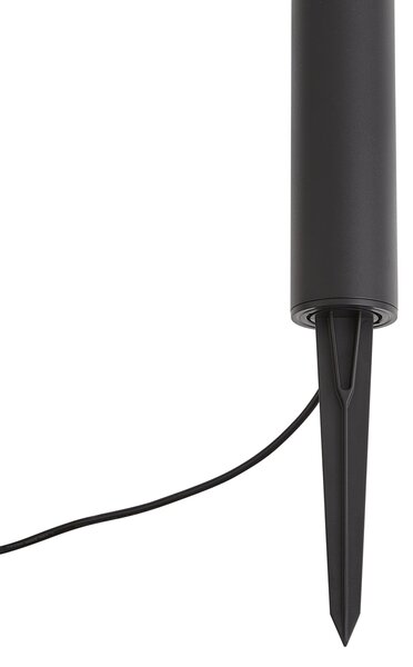 Lampioncino da esterno moderno 12V nero con LED IP65 - Voltaire Palo