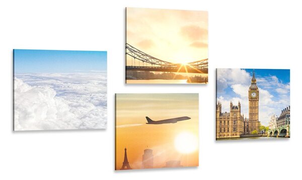 Set di quadri – Viaggio unico