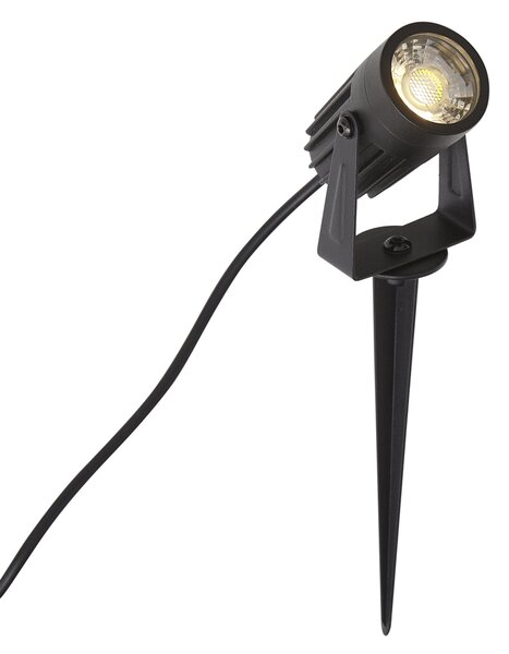 Faretto moderno 12V nero con LED IP67 - Voltaire Pico