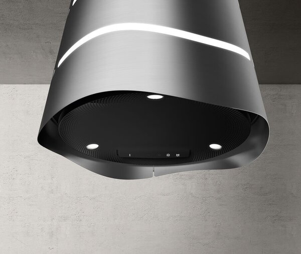 Elica Cappa Cucina Filtrante a Isola Larghezza 50 cm colore Acciaio inox - PRF0171194 WAVE UX IX/F/51