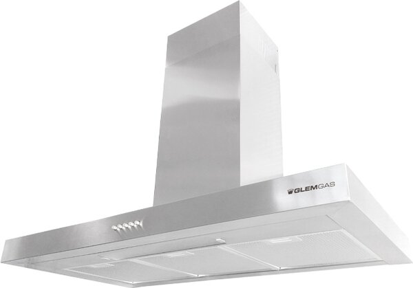 Glem Gas Cappa Cucina Filtrante a Parete Larghezza 90 cm Classe A colore Inox - GHB990IXA