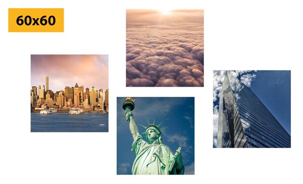 Set di quadri – New York in colori unici