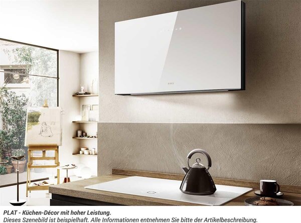 Elica Cappa Cucina Filtrante a Parete Larghezza 55 cm colore Bianco - PRF0165707 PLAT WH/F/55