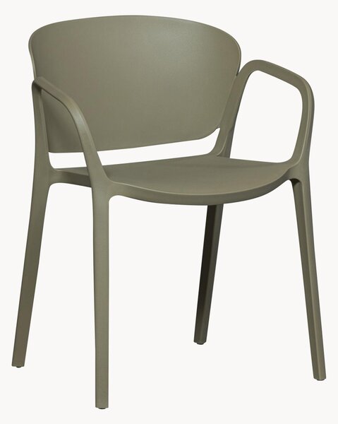 Set di 2 sedie da giardino impilabili con braccioli Bent