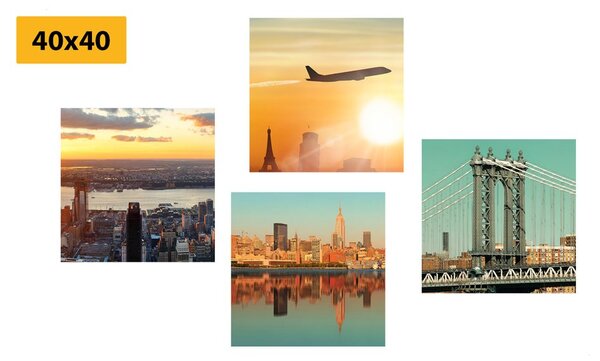 Set di quadri – Viaggio nella città di New York