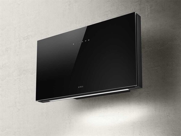 Elica Cappa Cucina Filtrante a Parete Larghezza 80 cm colore Nero - PRF0164874 PLAT BL/F/80