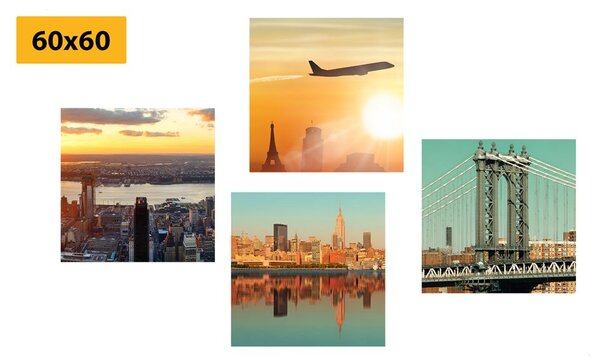 Set di quadri – Viaggio nella città di New York