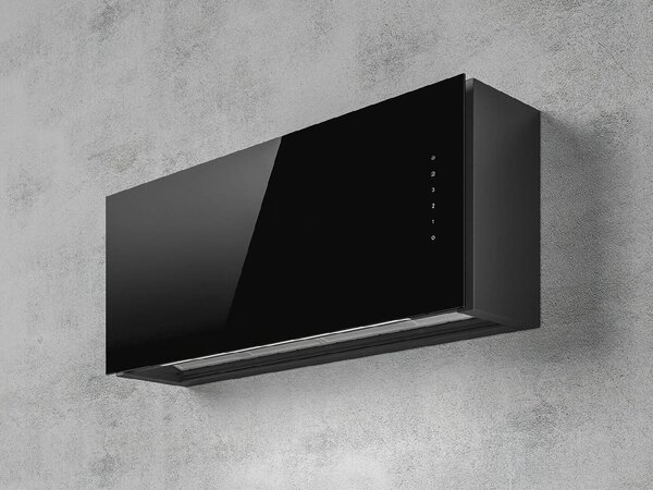 Elica Cappa Cucina Filtrante a Parete Larghezza 90 cm finitura Vetro nero - PRF0163751 RULES BL/F/90