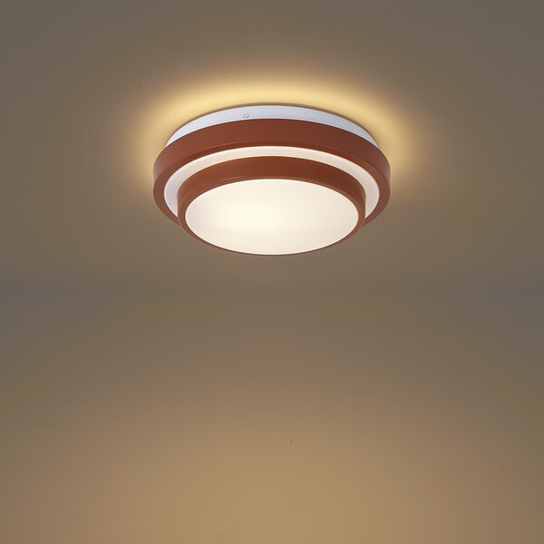 Plafoniera moderna Sienna con bianco 25cm IP44 - Walden
