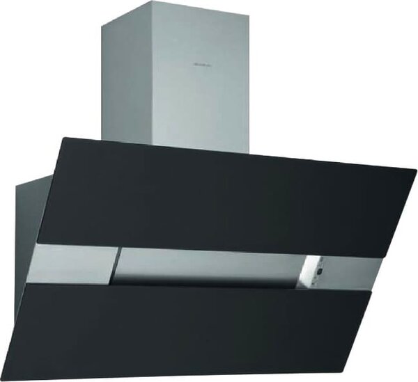 Silverline Cappa Cucina Filtrante a Parete Larghezza 60 cm Inox e Vetro colore Nero - 3374