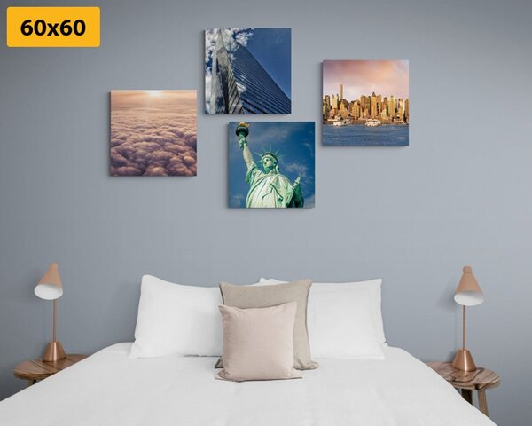 Set di quadri – New York in colori unici