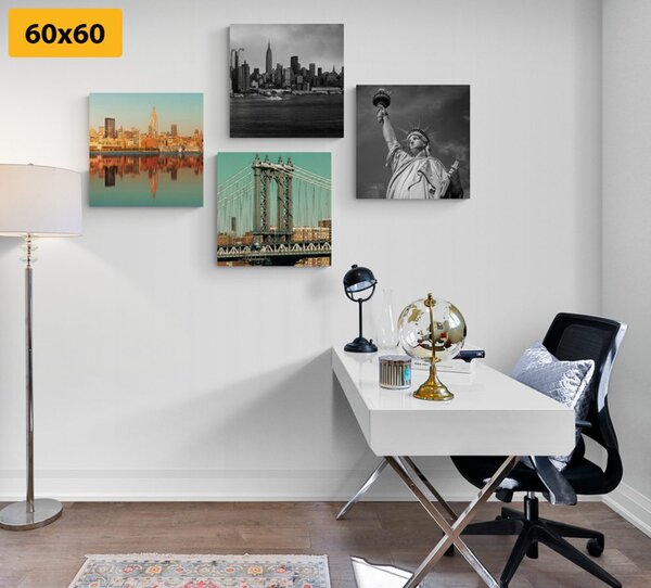 Set di quadri – Interessante combinazione della città di New York