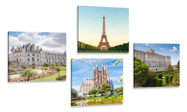 Set di quadri – Monumenti più straordinari del mondo