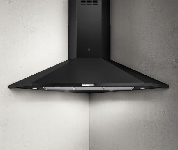 Elica Cappa Cucina Filtrante ad Angolo Larghezza 100 cm Classe A colore Nero - PRF0127462A ACUTA BL/F/100