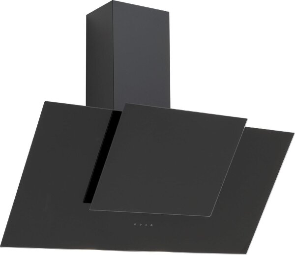Silverline Cappa Cucina Filtrante a Parete Larghezza 90 cm Profondit 40 cm in Vetro colore Nero - 3424 90
