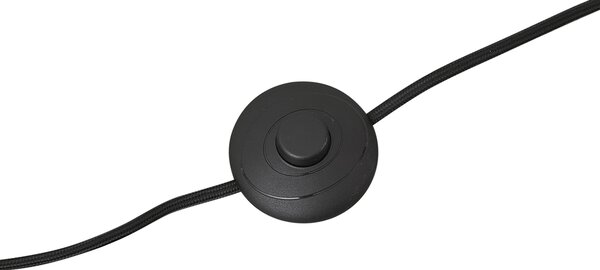 Lampada da terra nera senza paralume - Simplo