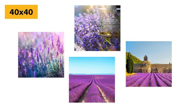 Set di quadri – Per gli amanti della lavanda