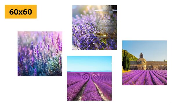 Set di quadri – Per gli amanti della lavanda