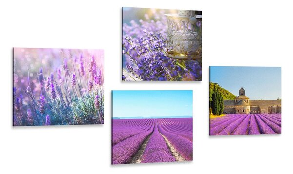 Set di quadri – Per gli amanti della lavanda