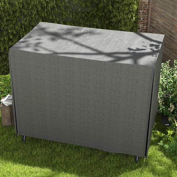 Outsunny Copertura per dondolo da giardino, copertura per dondolo Hollywood, telo protettivo, impermeabile, 205 x 124 x 164 cm, Grigio scuro | Aosom Italy
