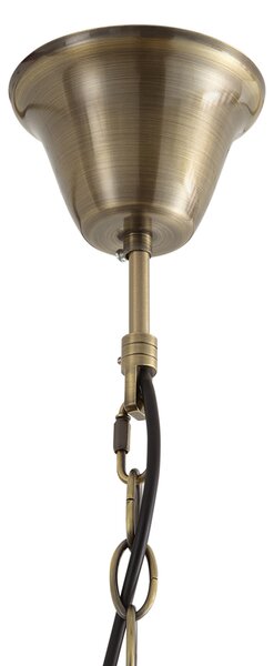 Lampada a sospensione classica bronzo con vetro opale 5 luci - Katarina