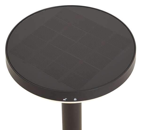 Set di 3 faretti a picchetto neri con LED solare IP44 - Solar